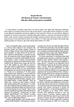 alla ﬁne della prima guerra mondiale
