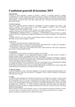Condizioni generali di locazione 2015