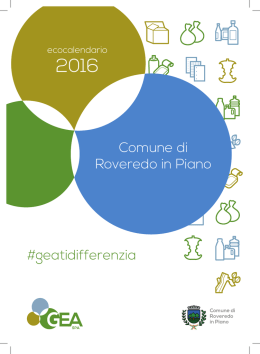 #geatidifferenzia Comune di Roveredo in Piano