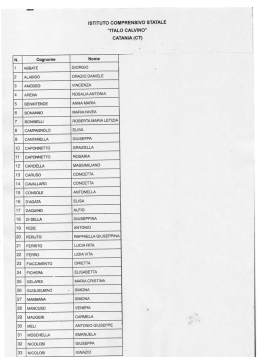 Elenco scuola secondaria