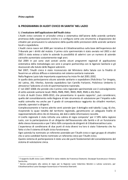 Terzo capitolo - Quotidiano Sanit&agrave;