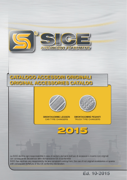 CATALOGO ACCESSORI ACCESSORIES