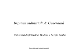 Generalità - LaSI - Università degli studi di Modena e Reggio Emilia