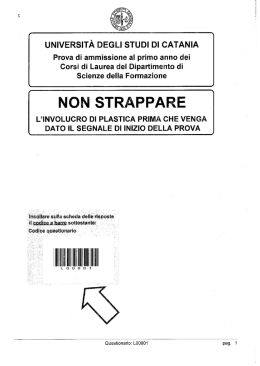 Compito - Università degli Studi di Catania