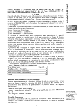 L`Azienda USL 11 di Empoli, in vista della esecuzione della