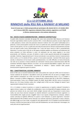 Manifesto Elettorale SiLaR