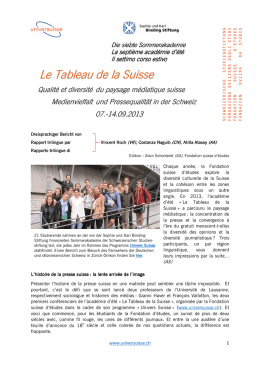 Die siebte Die siebte Sommerakademie Sommerakademie