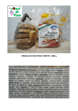 FROLLINI RUSTICI MISTI - 100 g