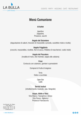 Men&ugrave; Comunione