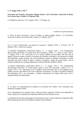 legge 27 maggio 1929, n. 810 - La Presidenza del Consiglio dei
