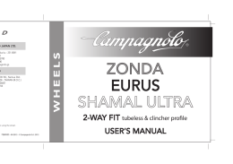 Manuale utente ruote Eurus 2-Way-Fit
