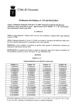 Ordinanza del Sindaco - Automobile Club di Grosseto