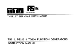 INSTRUCTION MANUAL v