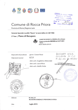 i E 41 `0`> - Comune di Rocca Priora