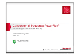 Rockwell Automation - Automation University Parma/Italia 2015