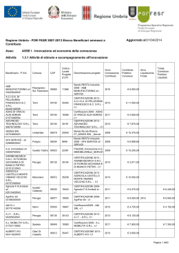 Regione Umbria - POR FESR 2007