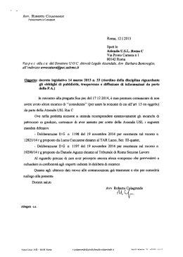 dichiarazione d.lgs 33/2013