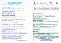 Orari di apertura al pubblico Uffici Comunali