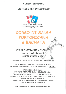 CORSO DI SALSA PORTORICANA