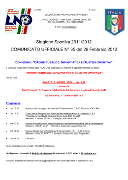 Stagione Sportiva 2011/2012