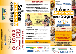 Il pieghevole - Salone Nazionale delle Sagre