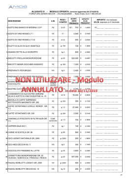 C-2 - Allegato D - Modello OFFERTA