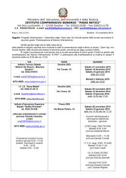 Ministero dell` Istruzione, dell`Università e della Ricerca ISTITUTO