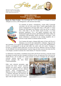 NEWS SPECIALE Consiglio di Istituto Allargato CO.D.IST.A. Roma