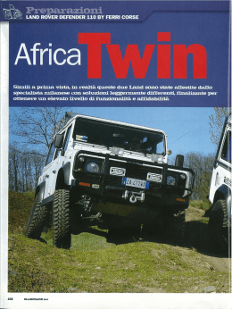 Elaborare 4x4 Africa Twin Modello: LAND ROVER