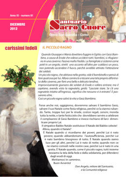 foglio Santuario dicembre 2012