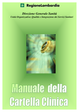 Manuale cartella clinica