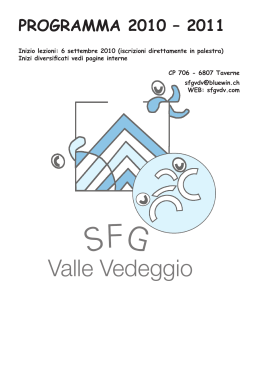Valle Vedeggio - Società Federale Ginnastica