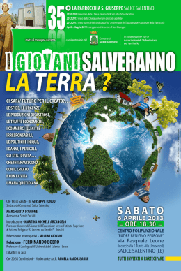 o LA PARROCCHIA S. GIUSEPPE SALICE SALENTINO
