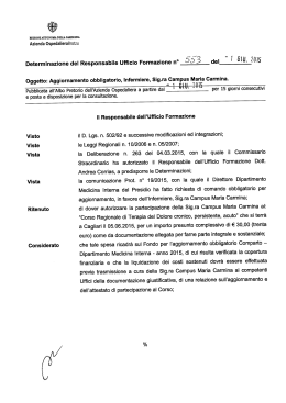 Determinazione n.553 del 01/06/2015