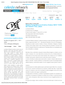 Mostra Fotografica di Christina Drakos NEW YORK BETWEEN THE