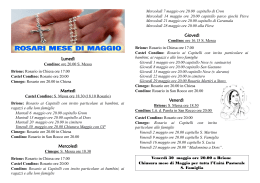 Luned&igrave; - Unit&agrave; Pastorale Sacra Famiglia