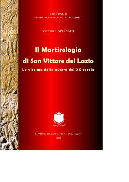 Il Martirologio di San Vittore del Lazio