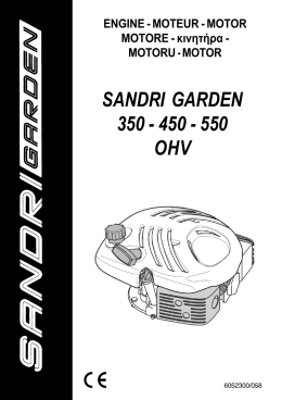 SANDRI GARDEN 350 - 450 - 550 OHV