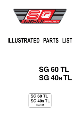 illustrated parts list sg 60 tl sg 40n tl