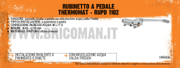 RUBINETTO A PEDALE THERMOMAT - RUPD 1102