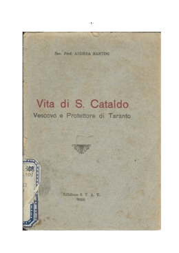Vita di S. Cataldo del Sac. Prof. Andrea Martini, pdf integrale