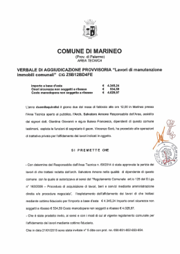 verbale gara immobili comunali