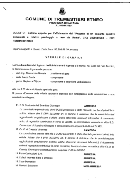 verbale di gara n. 4 - Comune di Tremestieri Etneo
