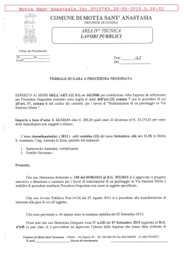 verbale di gara a procedura negoziata