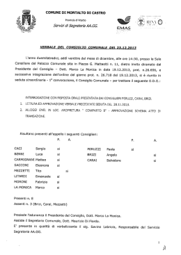 Verbale del 23/12/2013 - Comune di Montalto di Castro