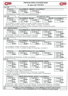 Orari in vigore - trasportiitalia