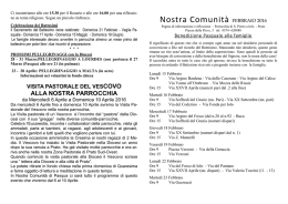 Clicca qui per scaricare Nostra Comunità in formato PDF sul PC