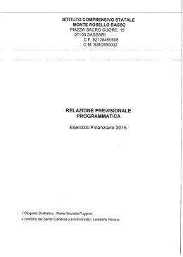 ISTITUTO COMPRENSIVO STATALE MONTE ROSELLO BASSO