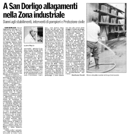A San Dorligo allagamenti nella Zona industriale