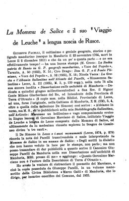 Lu Mommu de Salice e..